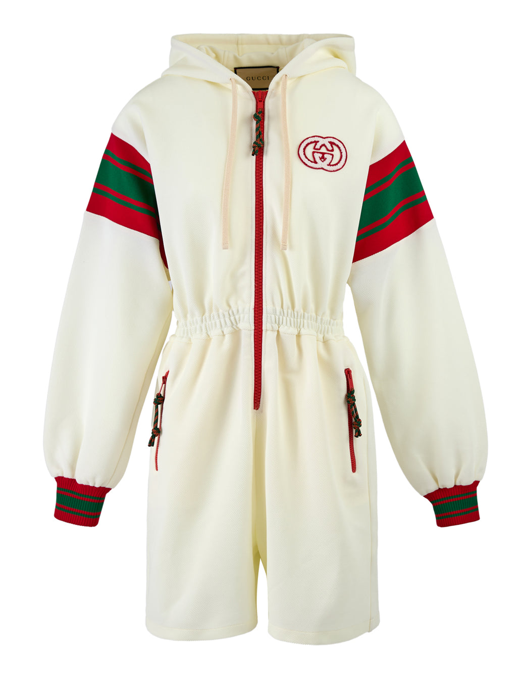 Gucci Cream Hooded Logo Sweatsuit