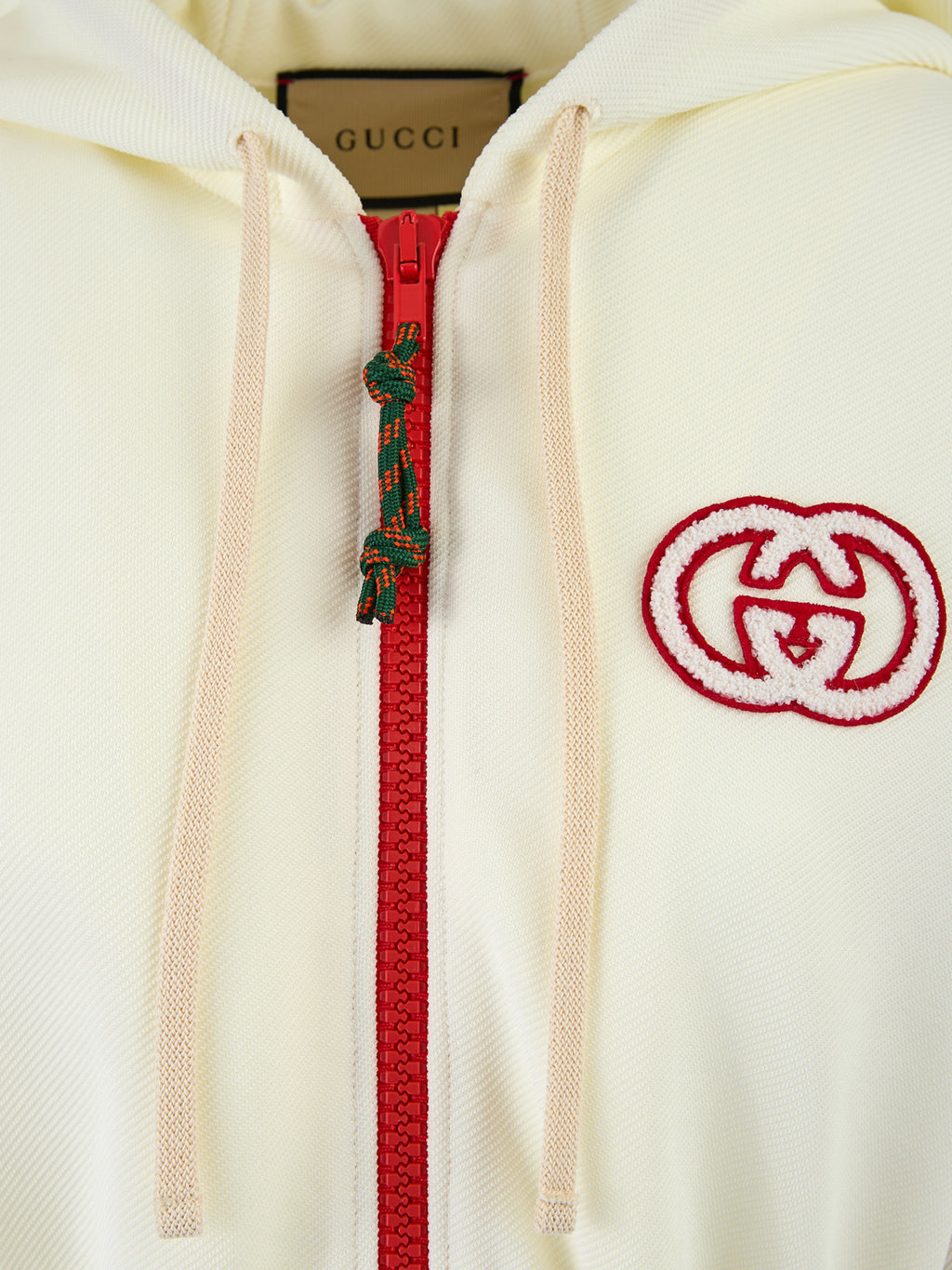 Gucci Cream Hooded Logo Sweatsuit