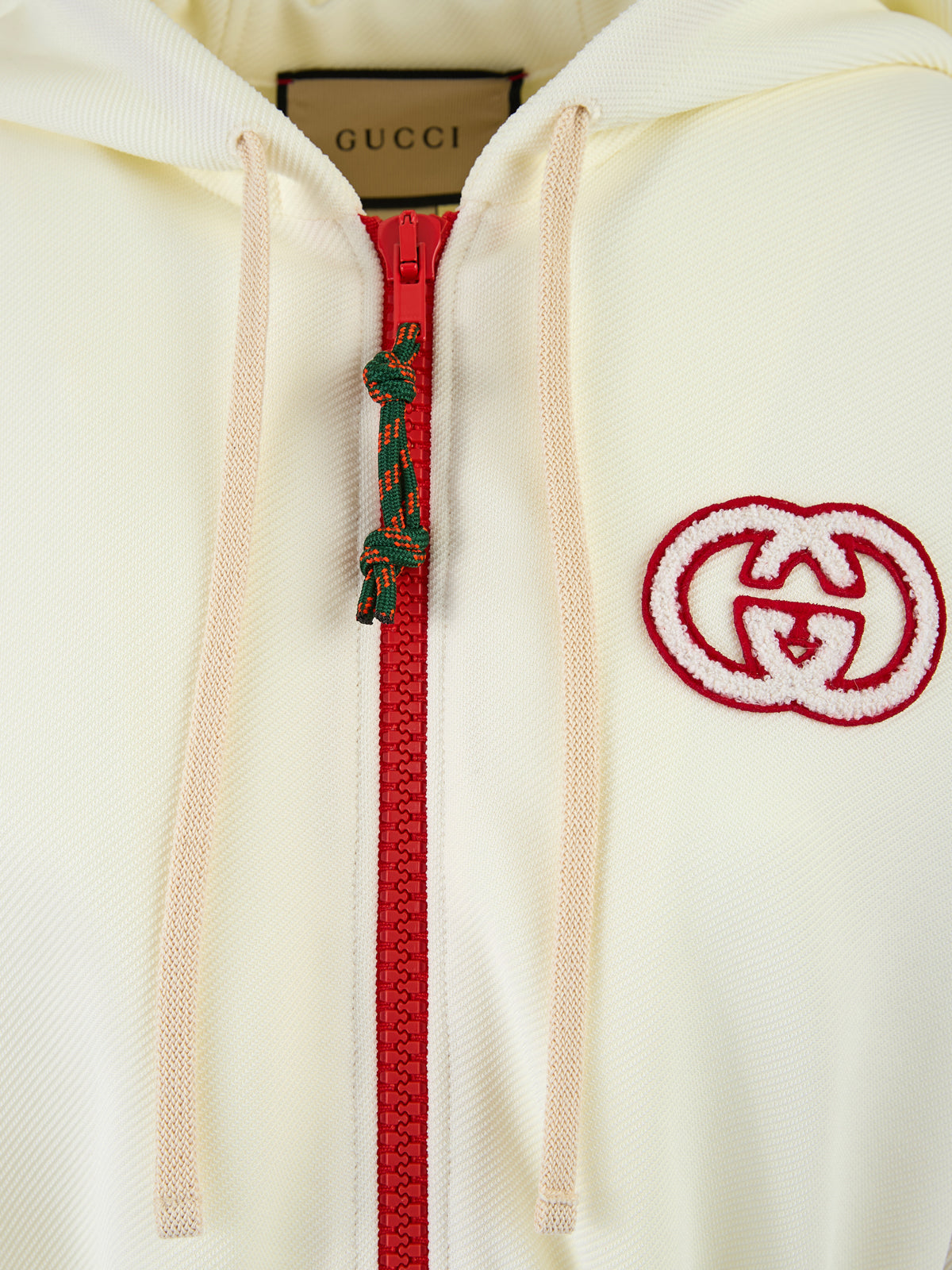 Gucci Cream Hooded Logo Sweatsuit