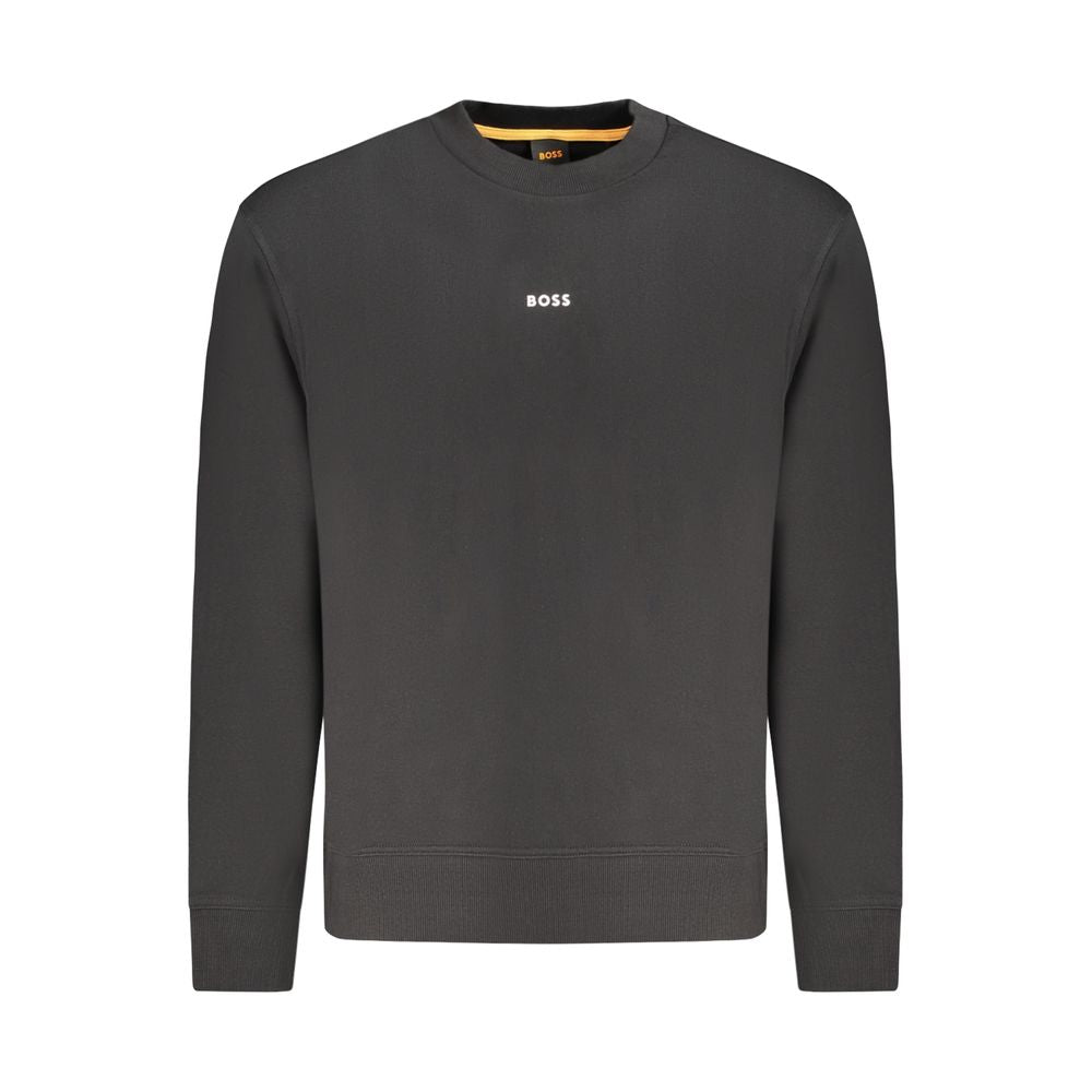 Hugo s Black Cotton Men Sweatshirt