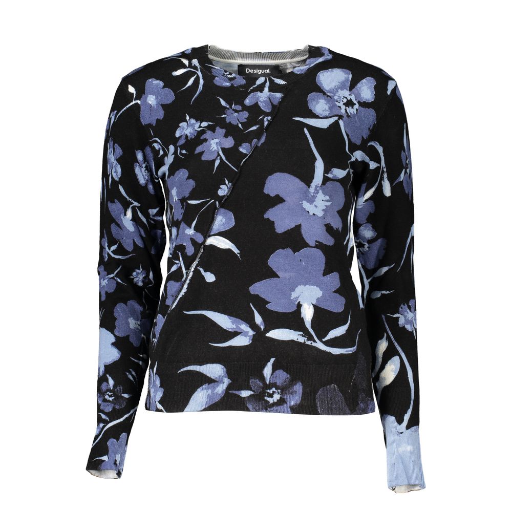 Desigual Black Viscose Woman Sweater