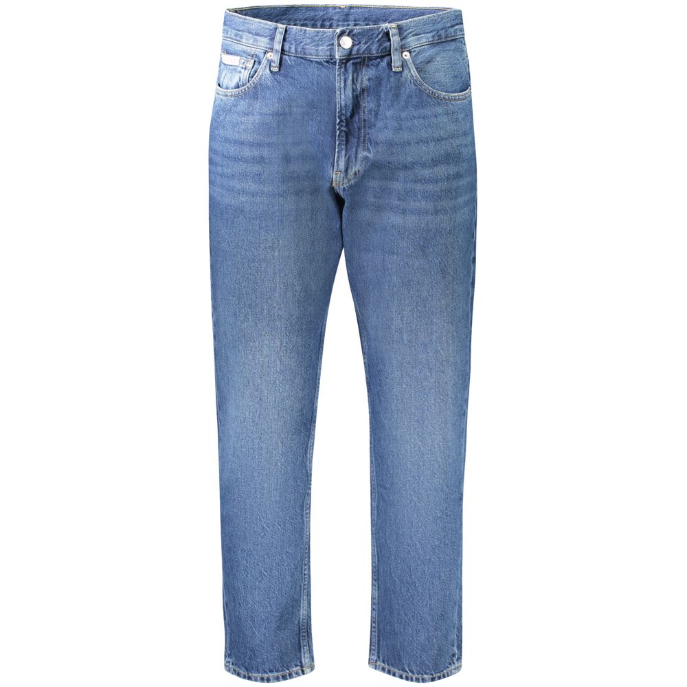 New Calvin Klein Blue Cotton Men Jeans