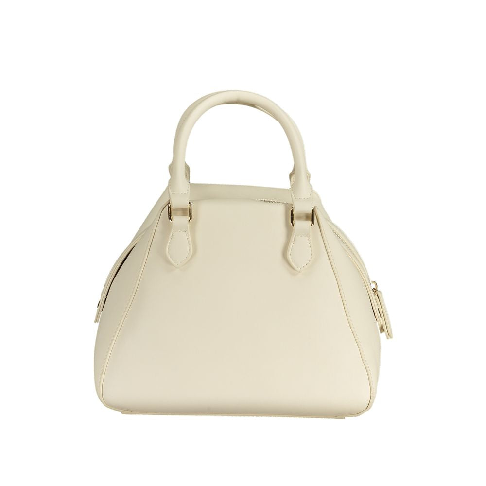 Mario Valentino Bianco Women's Bag with Handles and Shoulder Strap