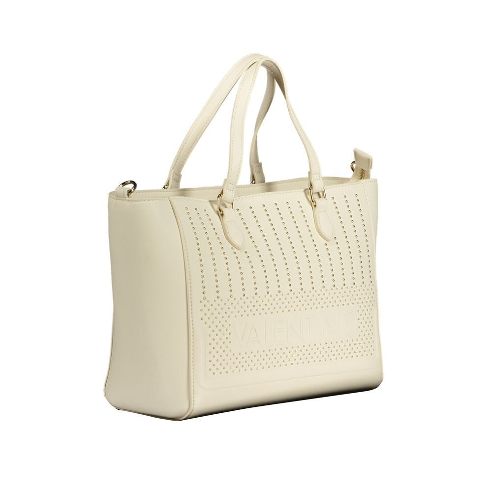 Mario Valentino White Womens Bag with Handles