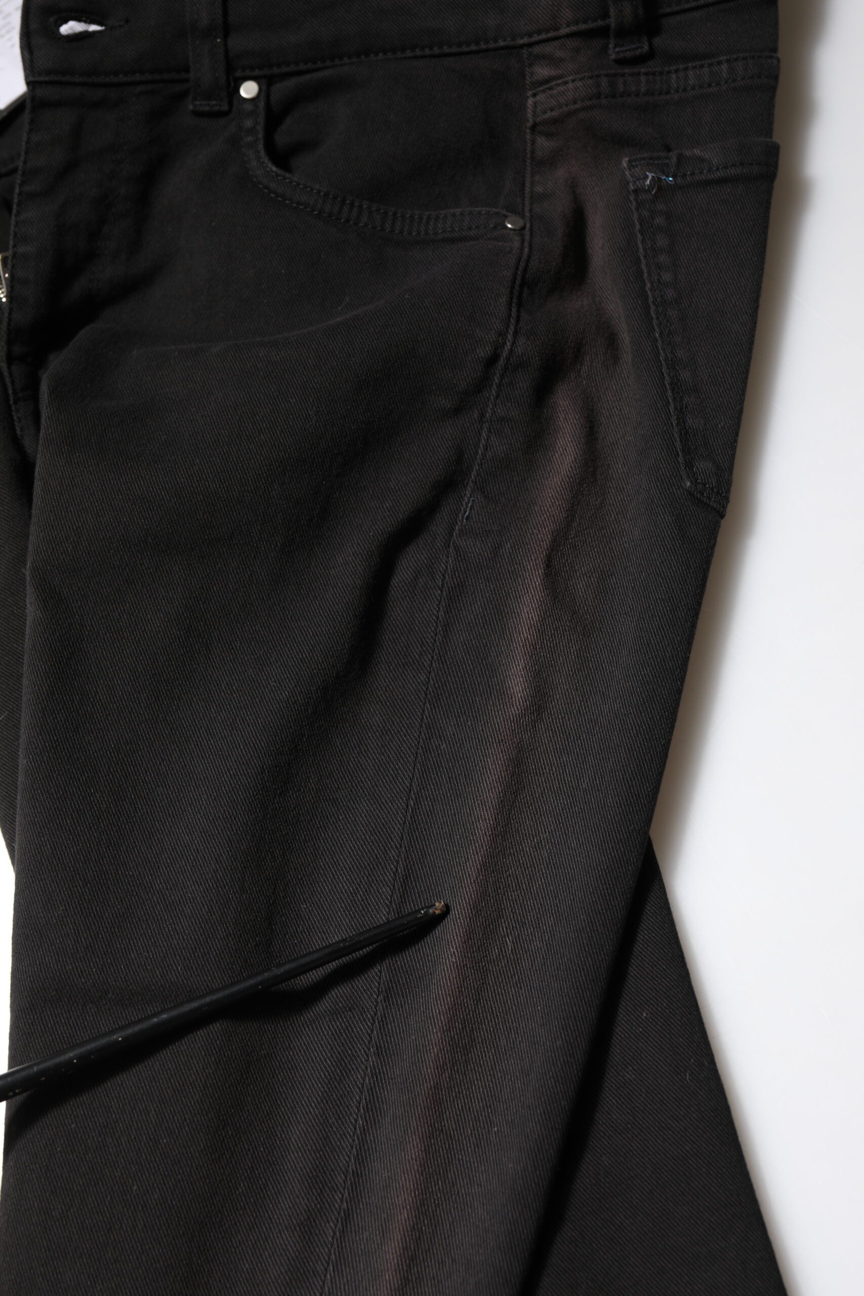 Pre-Owned Dolce & Gabbana Black Cotton Skinny Mid Waisted Denim Jeans