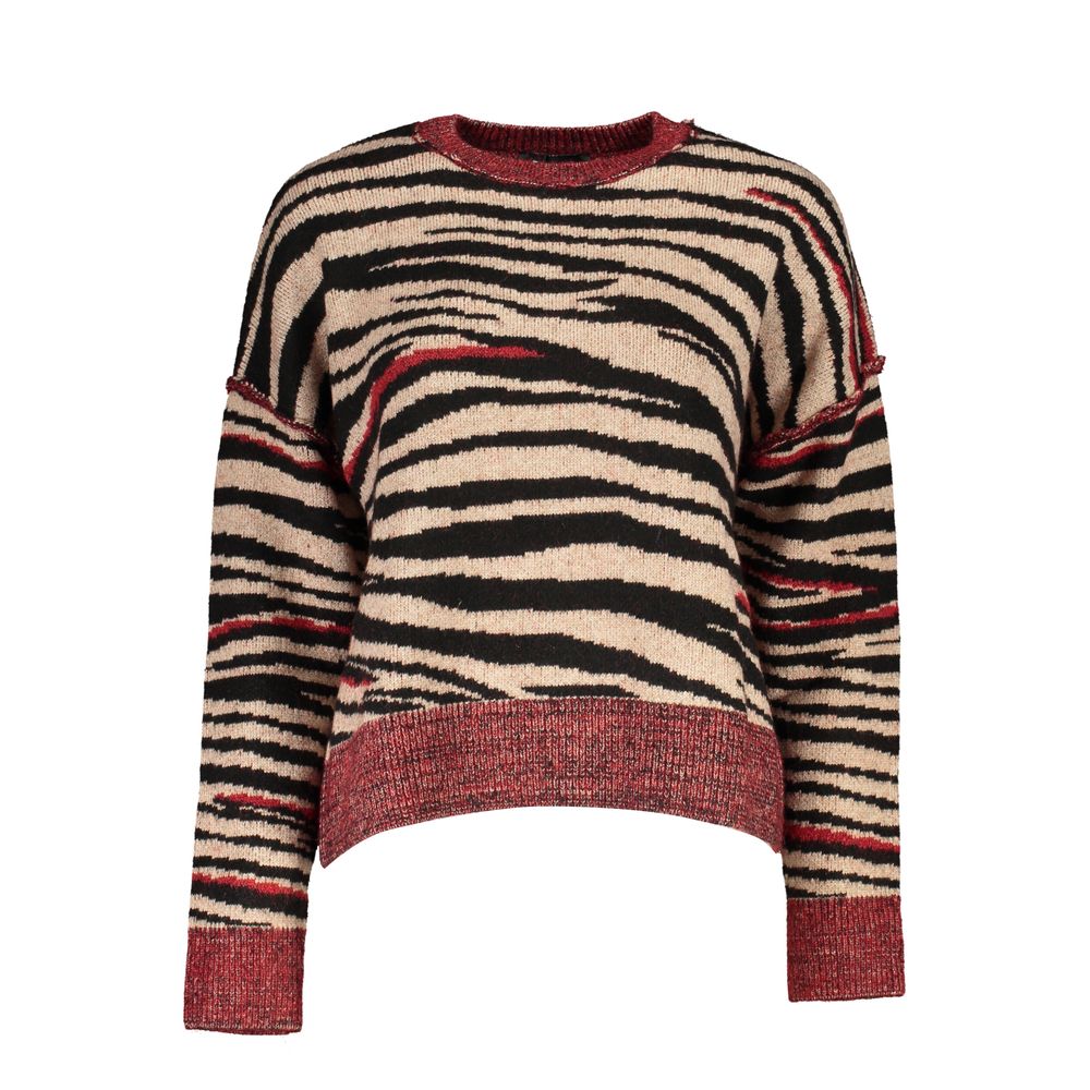 Desigual Rosso Women Sweater Turtleneck
