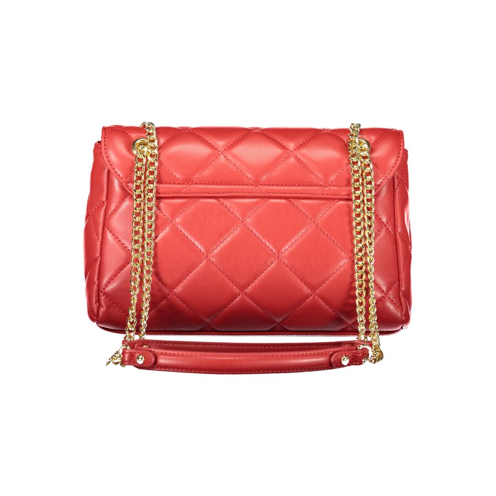 Mario Valentino Rosso Women's Bag with Chain and Internal Pockets