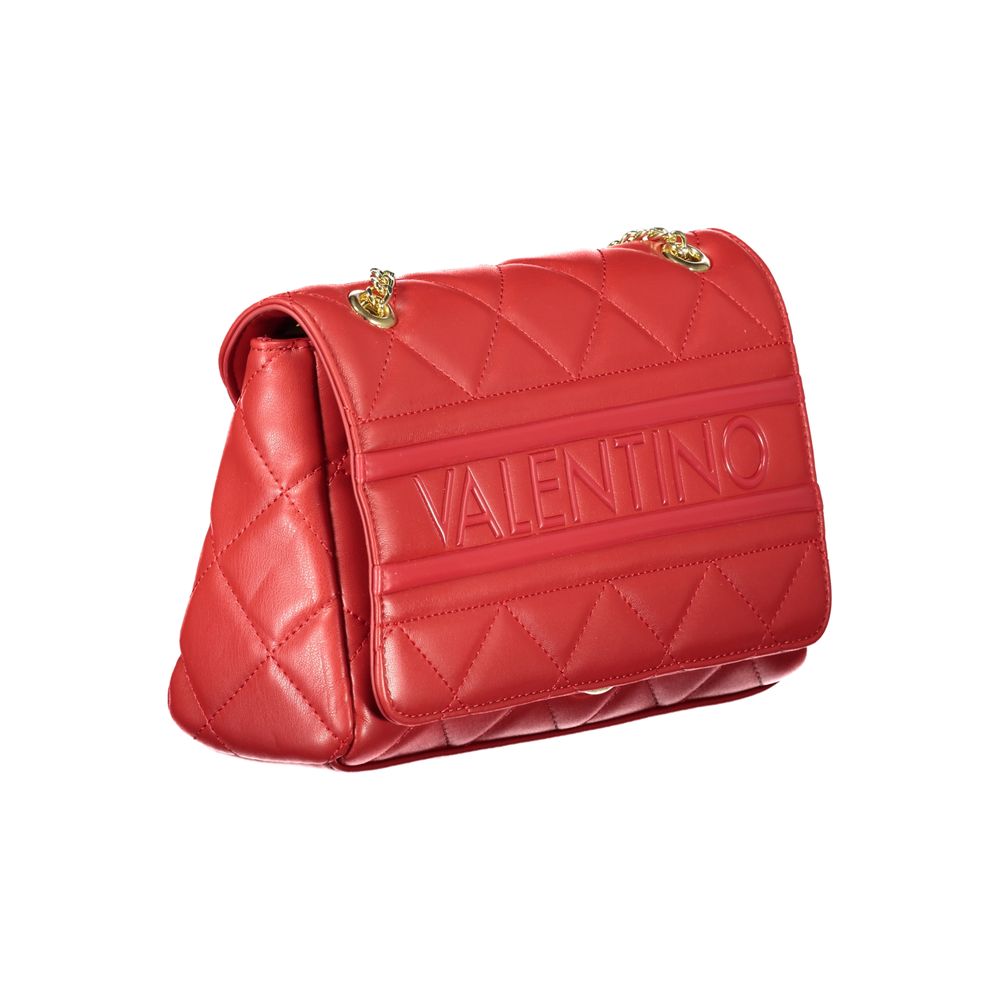 Mario Valentino Rosso Women's Bag with Chain and Internal Pockets