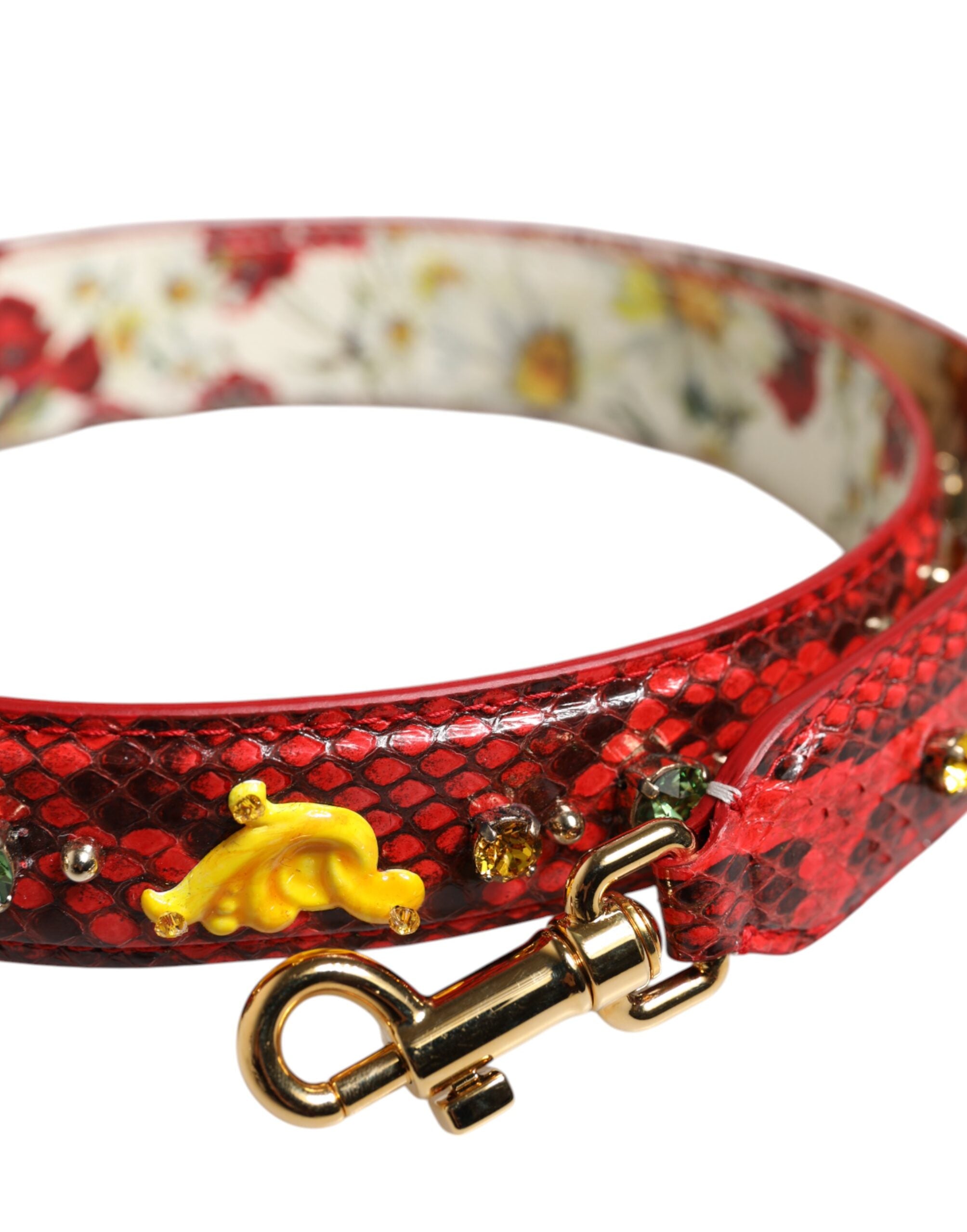 Dolce & Gabbana Multicolor Embellished Handbag Accessory Shoulder Strap