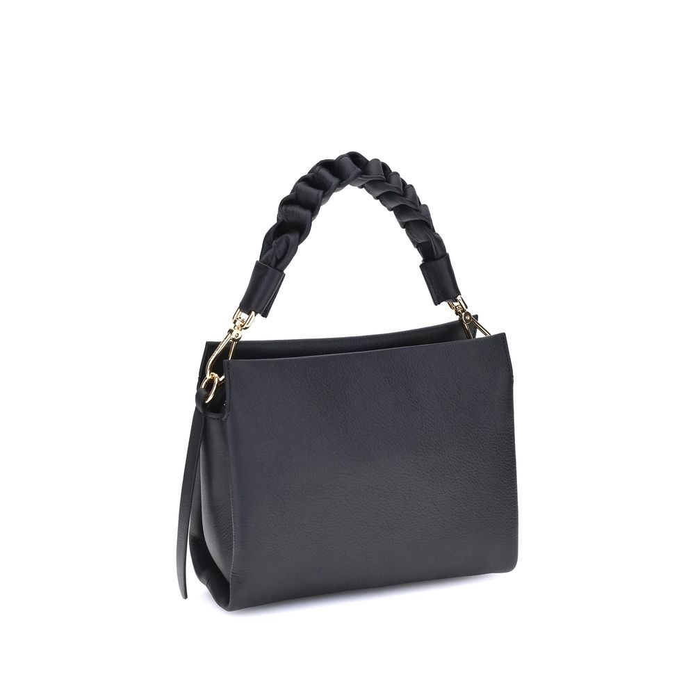 Coccinelle Black Calf Leather Bos Taurus Shoulder Bag