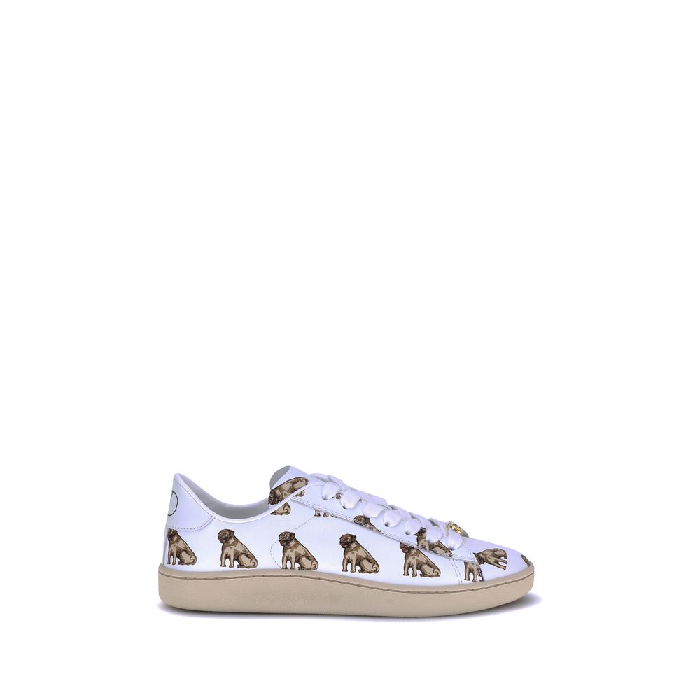 Valentino Garavani White Leather Low Top Sneakers