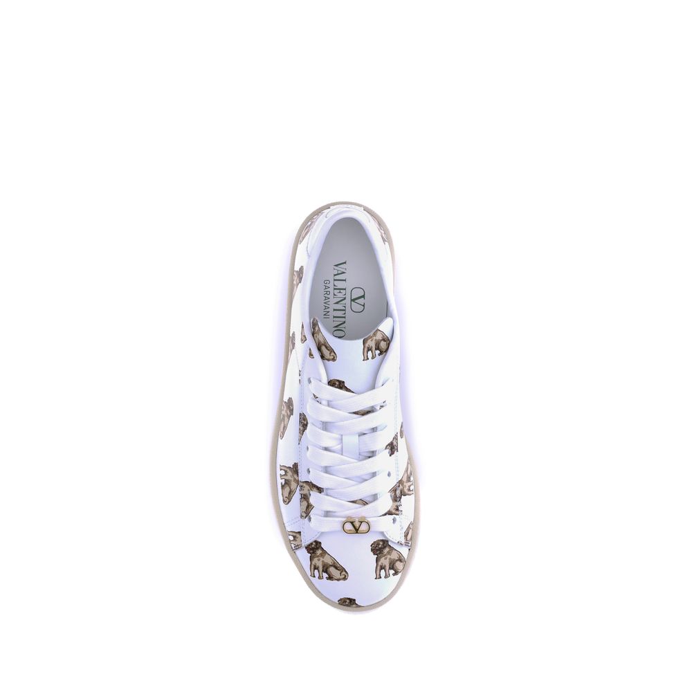 Valentino Garavani White Leather Low Top Sneakers