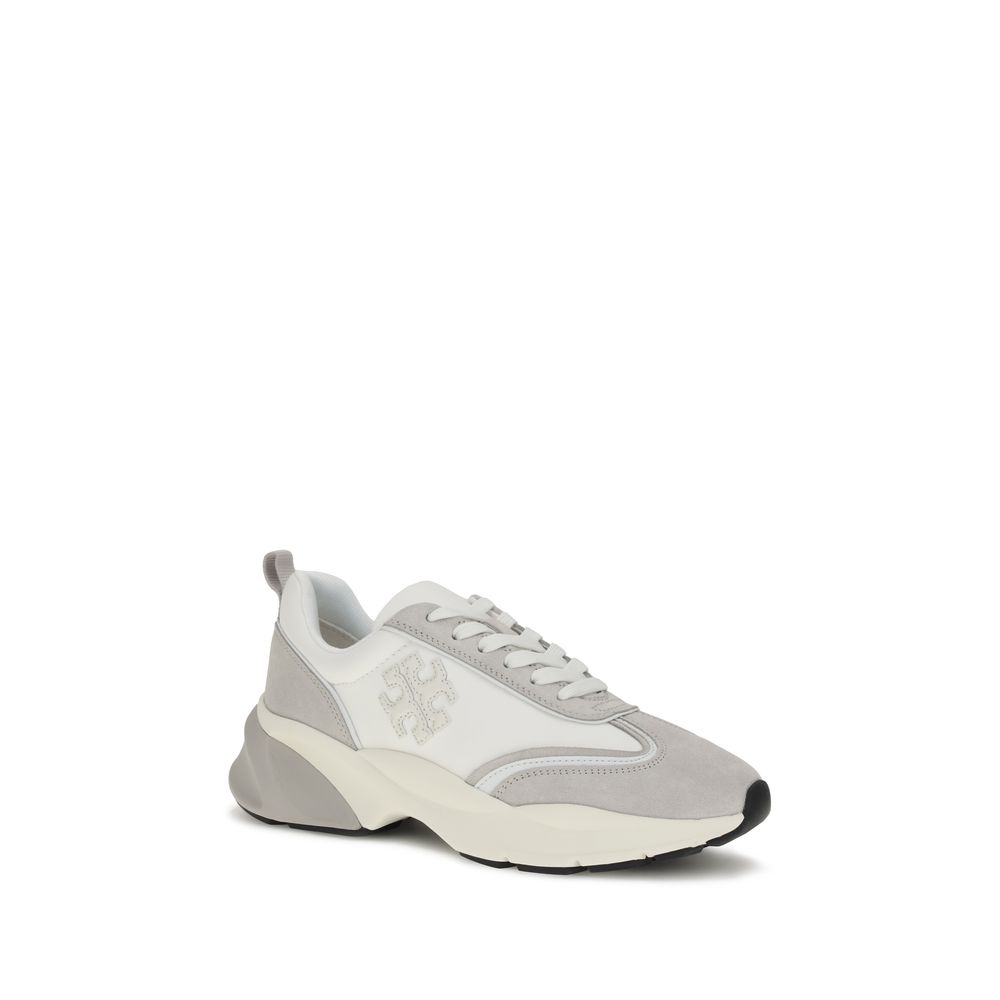 Tory Burch White Leather Athletic Sneakers