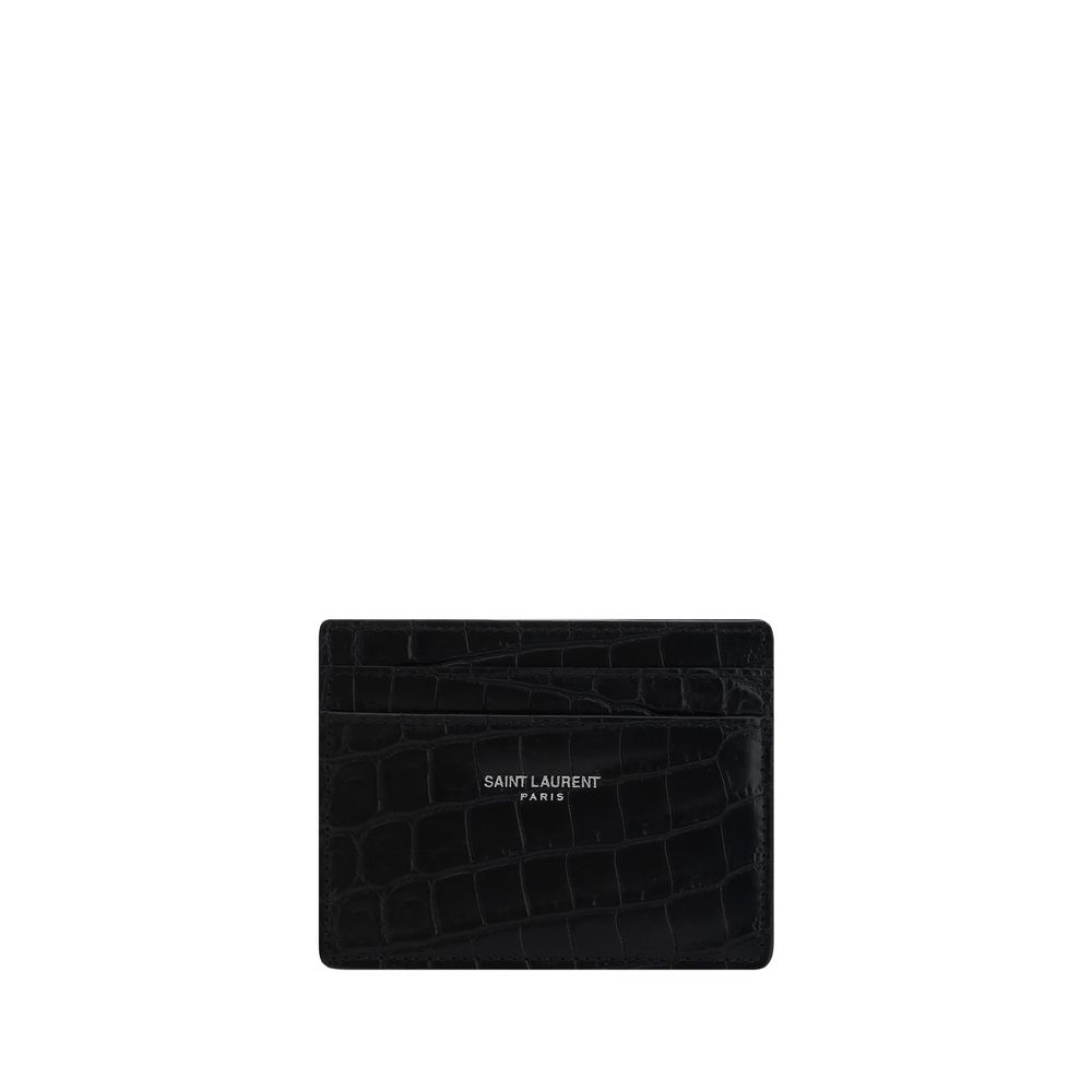 Saint Laurent Black Leather Wallet