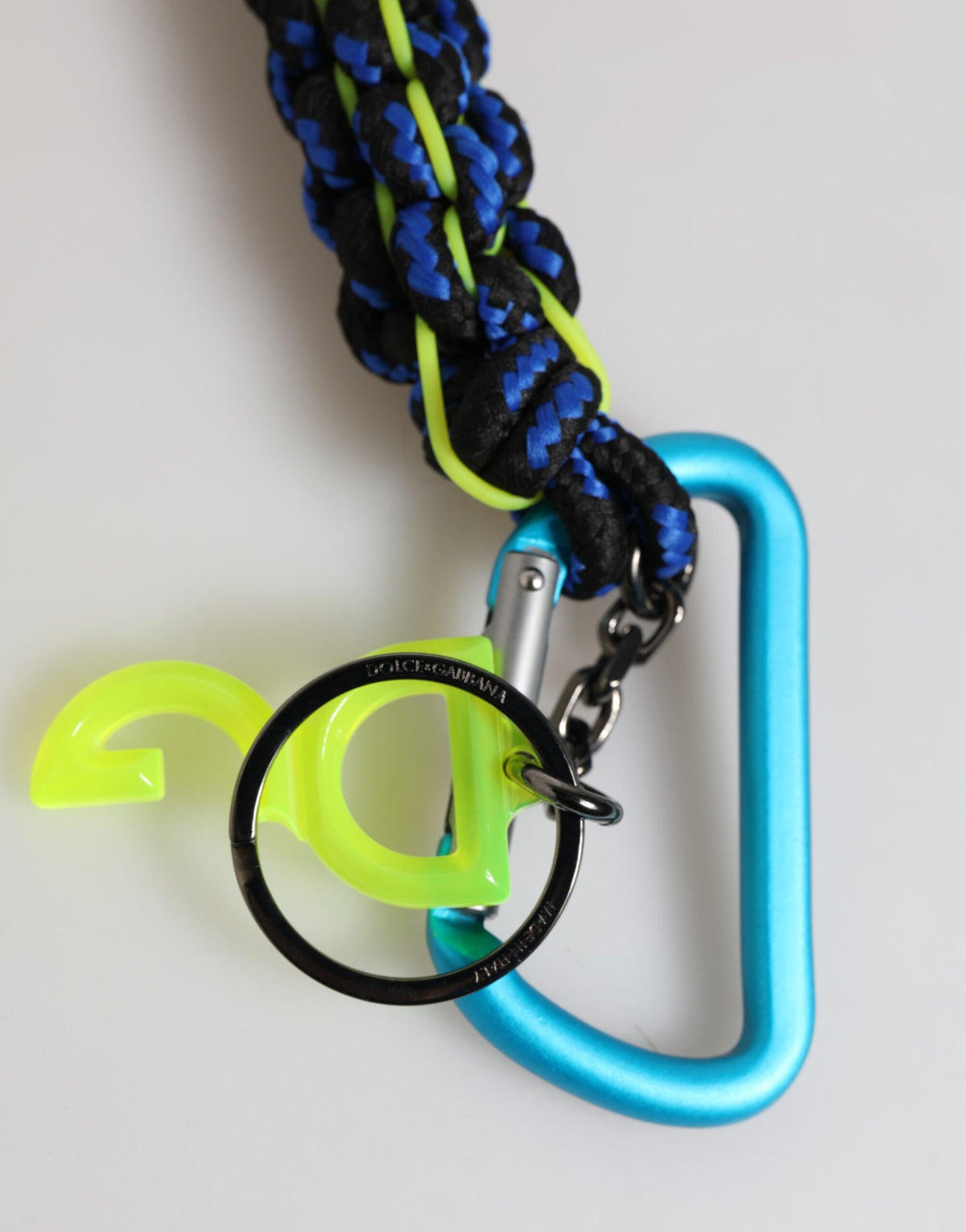 Dolce & Gabbana Multicolor Tape String DG Logo Keychain Keyring