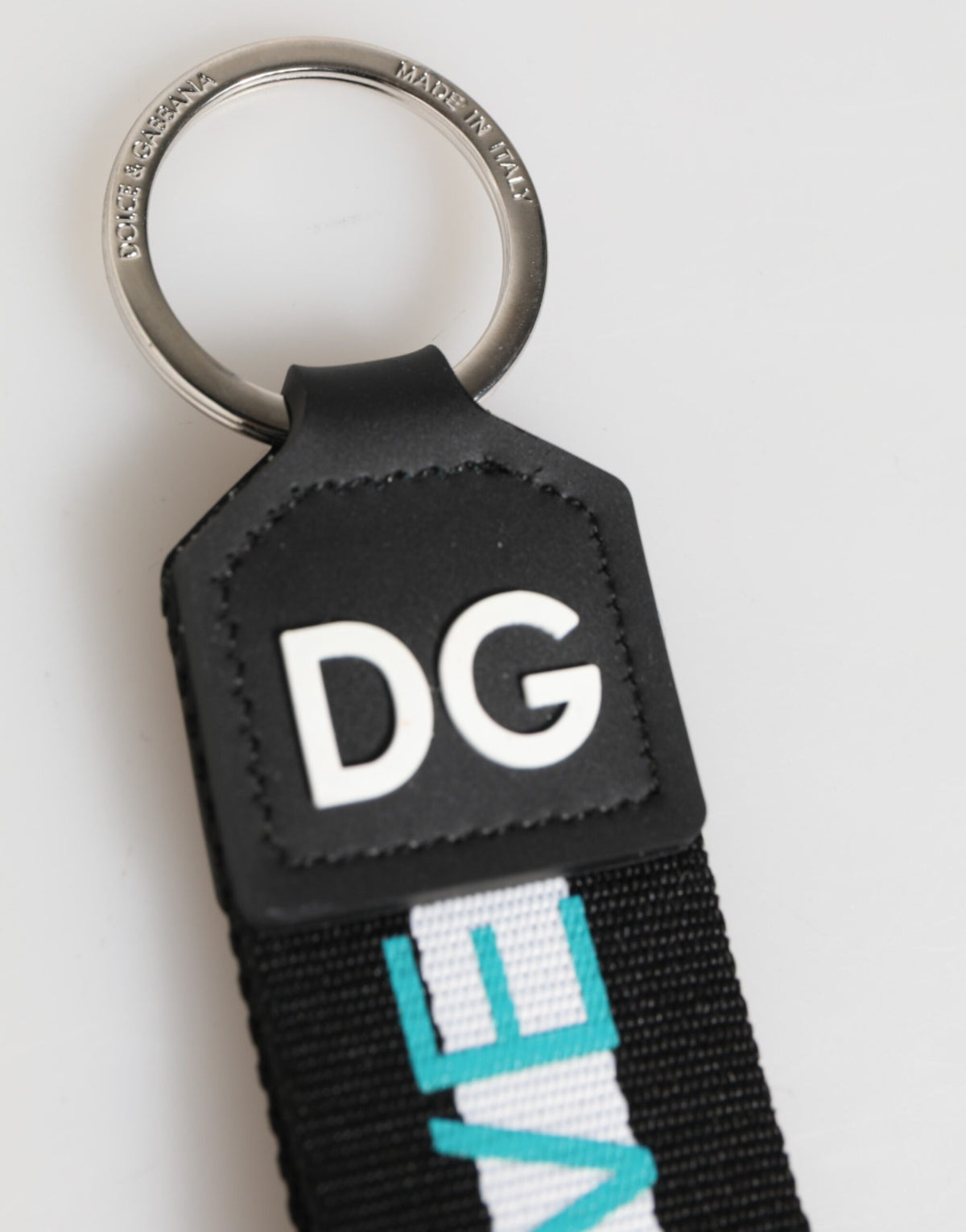 Dolce & Gabbana Multicolor Logo Brass Holder Keychain Keyring