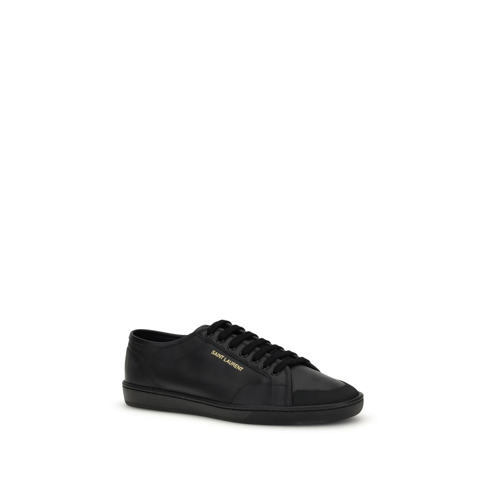 Saint Laurent Black Leather Sneakers