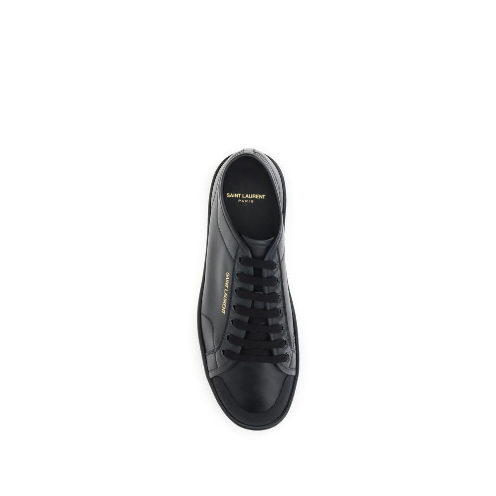 Saint Laurent Black Leather Sneakers