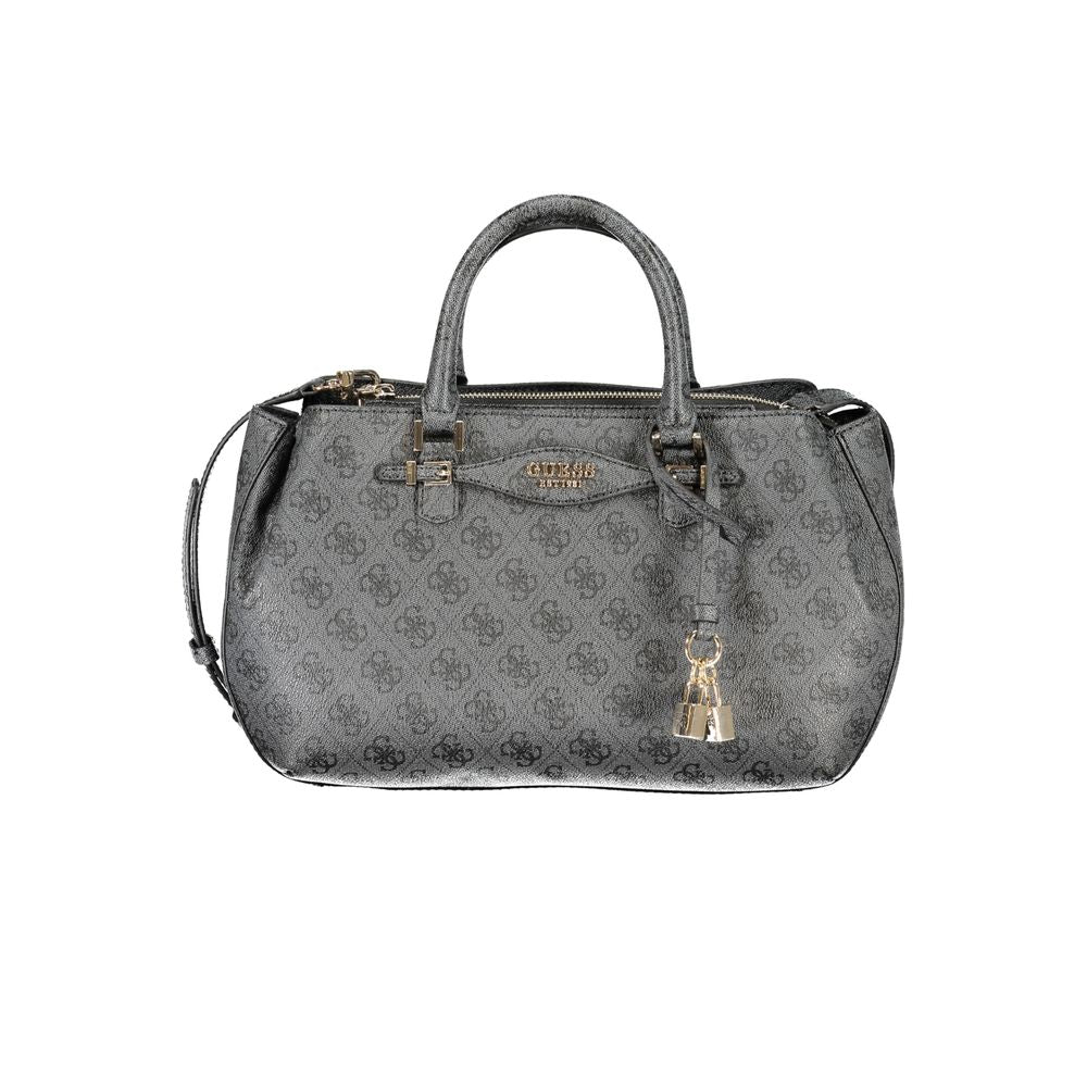 Guess Jeans Nero Poliuretano Women Handbag