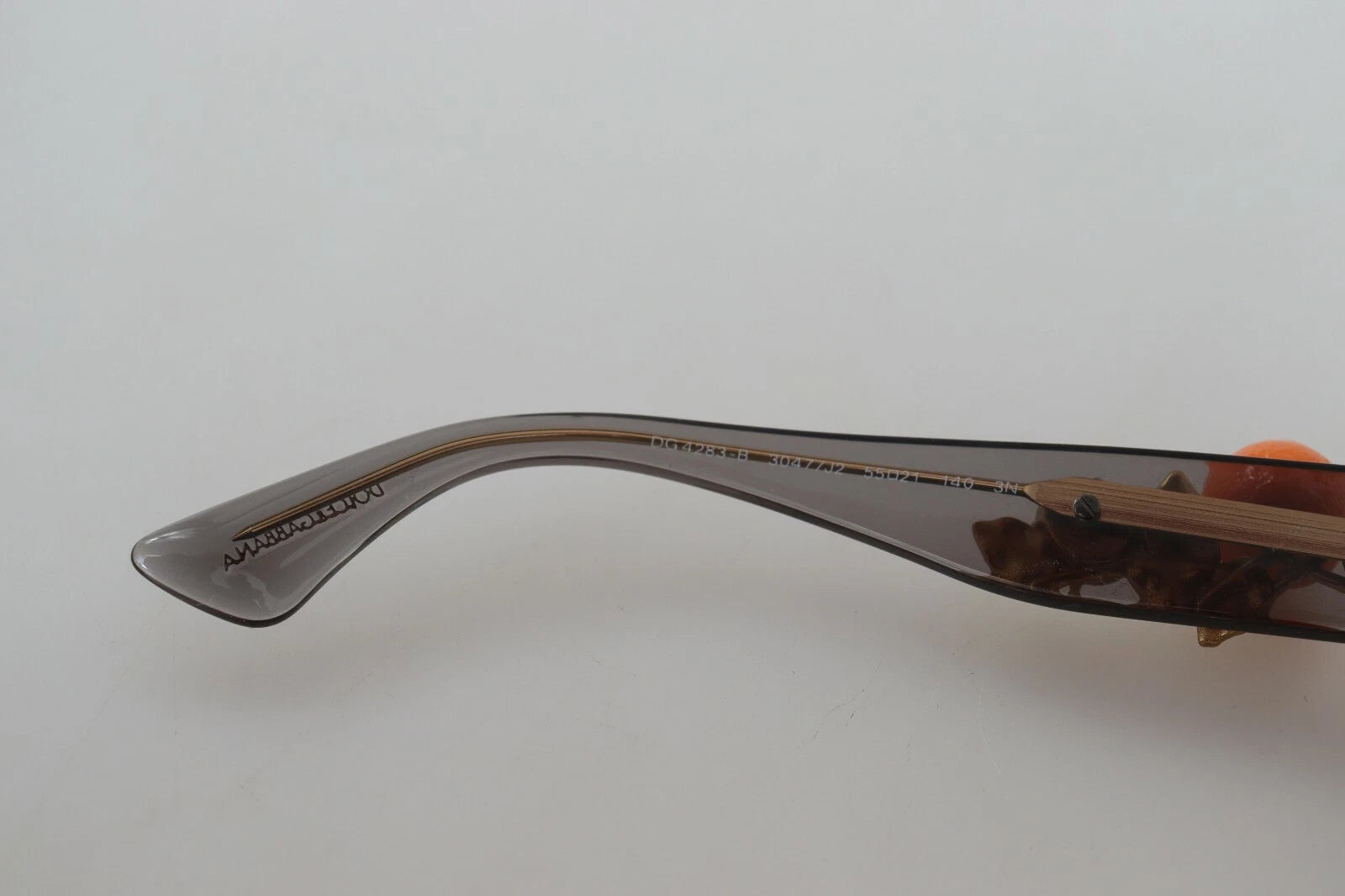 Dolce & Gabbana DG4283B Acetate Crystals Orange Appliques Sunglasses