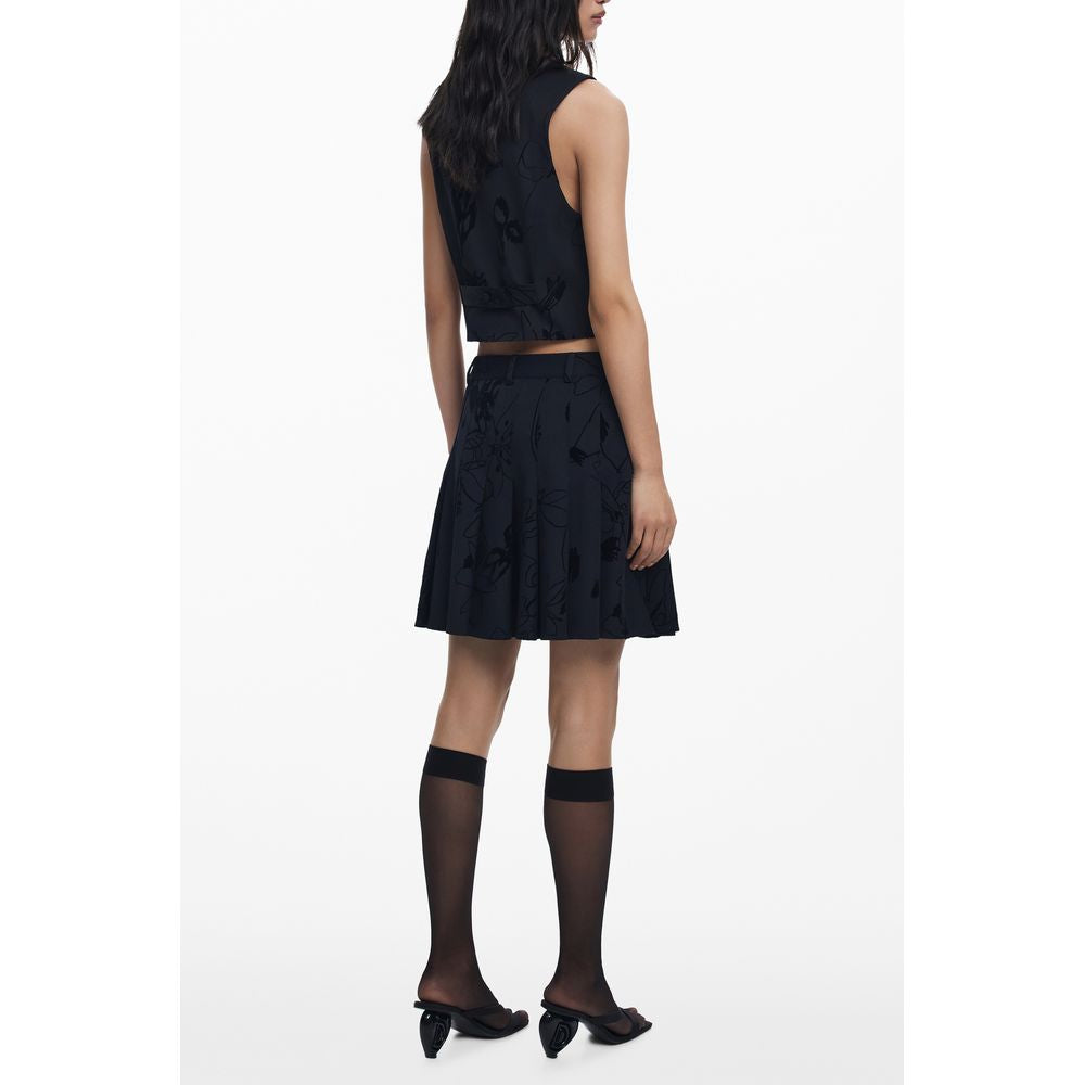Desigual Black Women Skirt