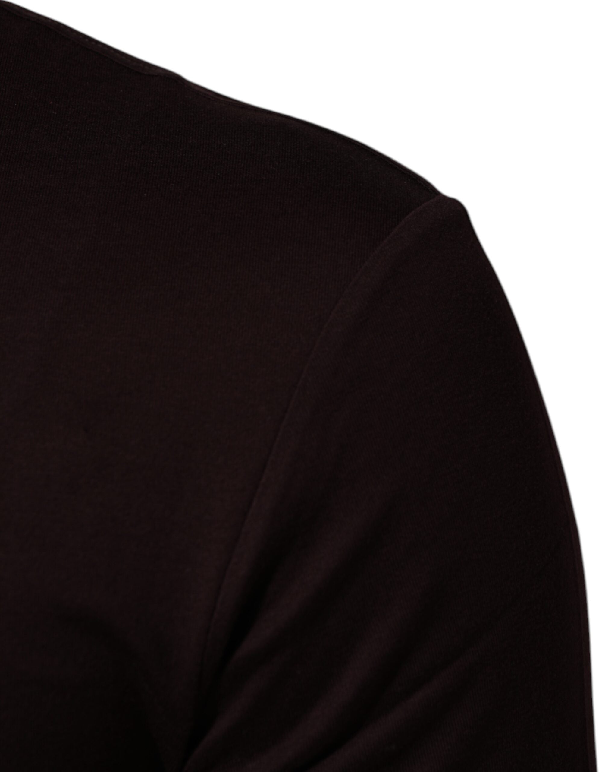 Dolce & Gabbana Brown Logo Plaque Cotton Crew Neck T-shirt