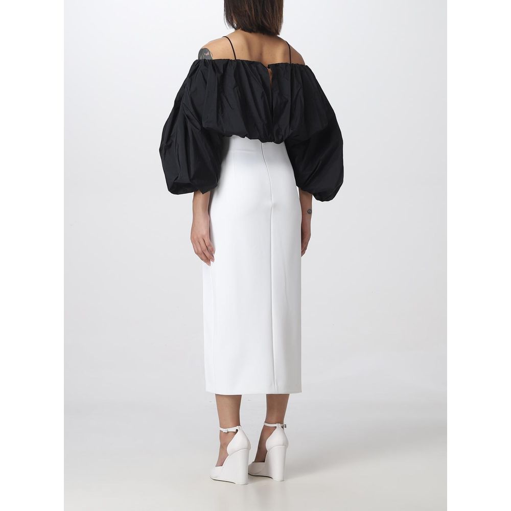 PINKO White Midi Skirt