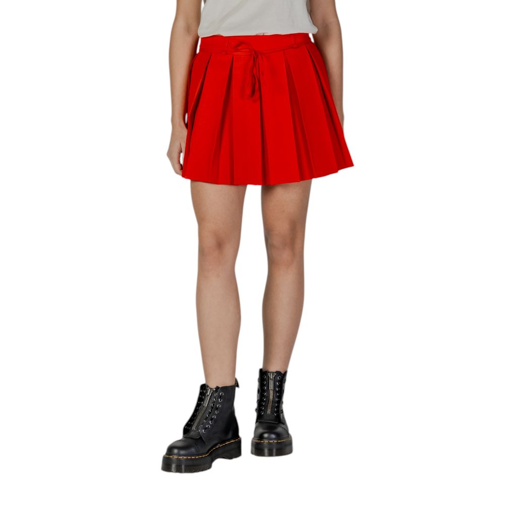 Only Red Recycled Mini Skirt