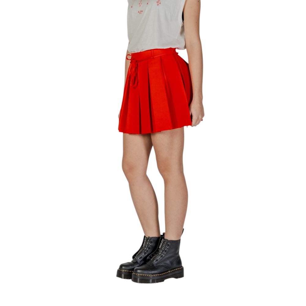 Only Red Recycled Mini Skirt