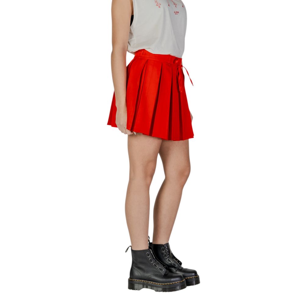 Only Red Recycled Mini Skirt