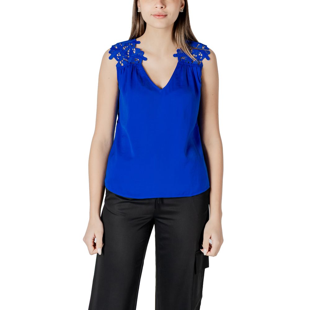 Morgan De Toi Blue Tank Tops