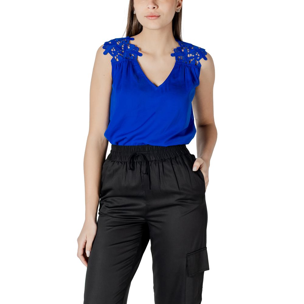 Morgan De Toi Blue Tank Tops
