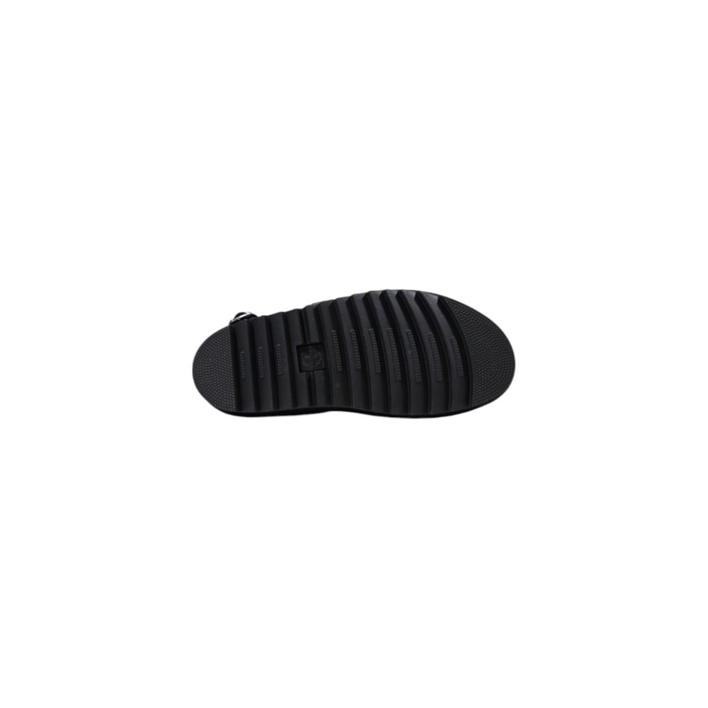 Dr. Martens Black Leather Flat Sandals