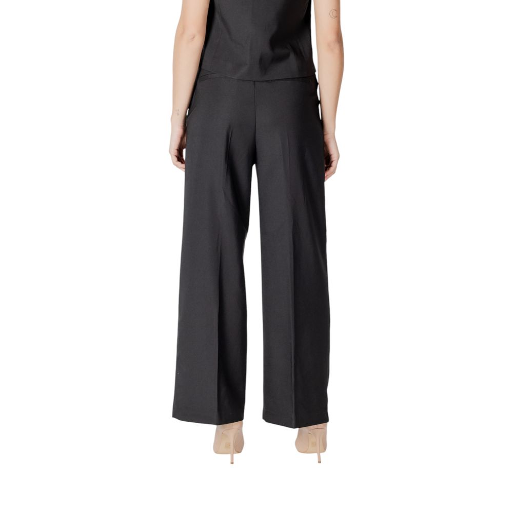 ICHI Black Casual Pants