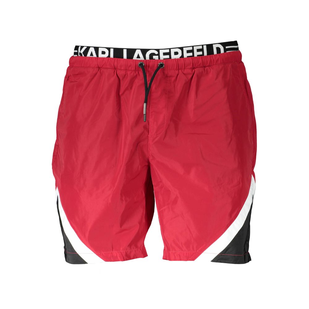 Karl Lagerfeld Red Men's Swim Boxer