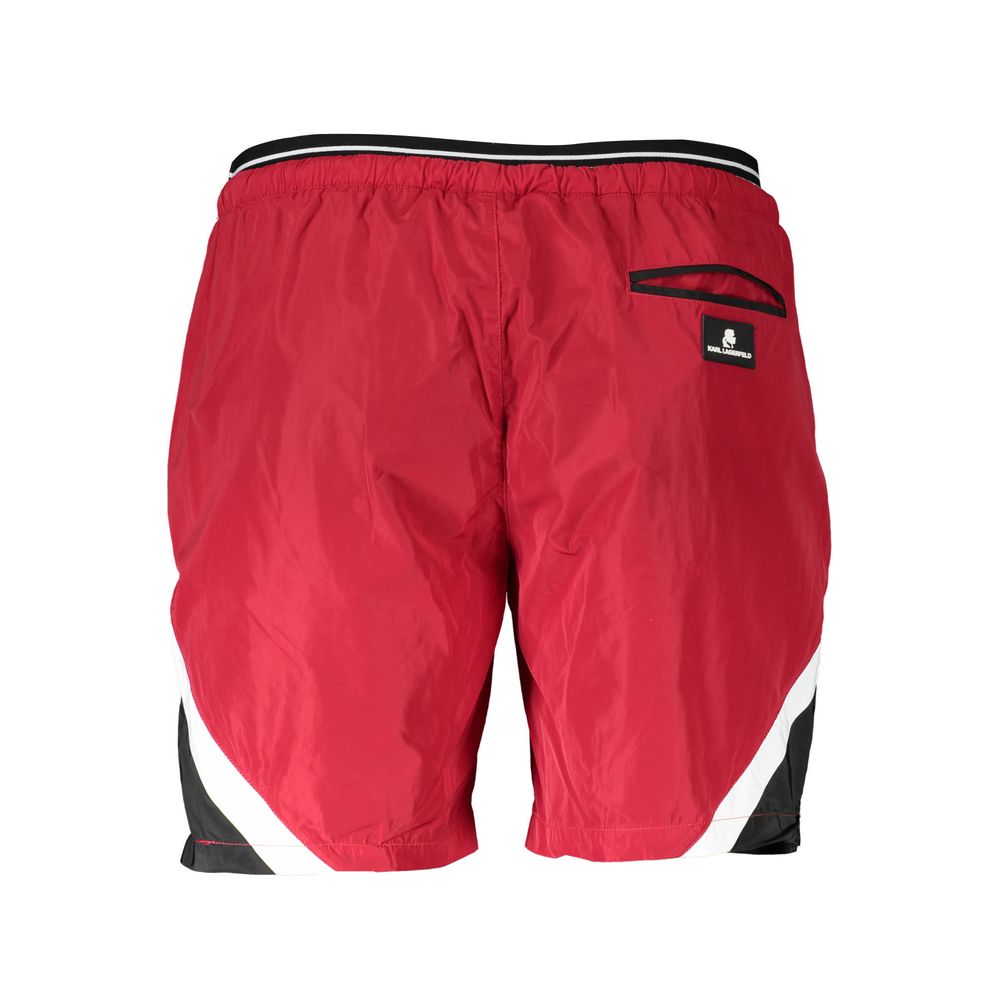 Karl Lagerfeld Red Men's Swim Boxer