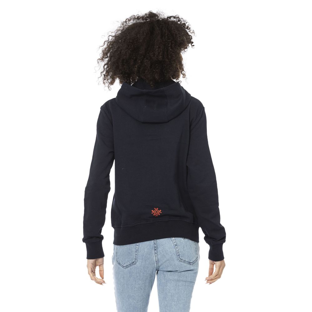 Mr&Mrs Italy Blue Cotton Women Sweatshirt