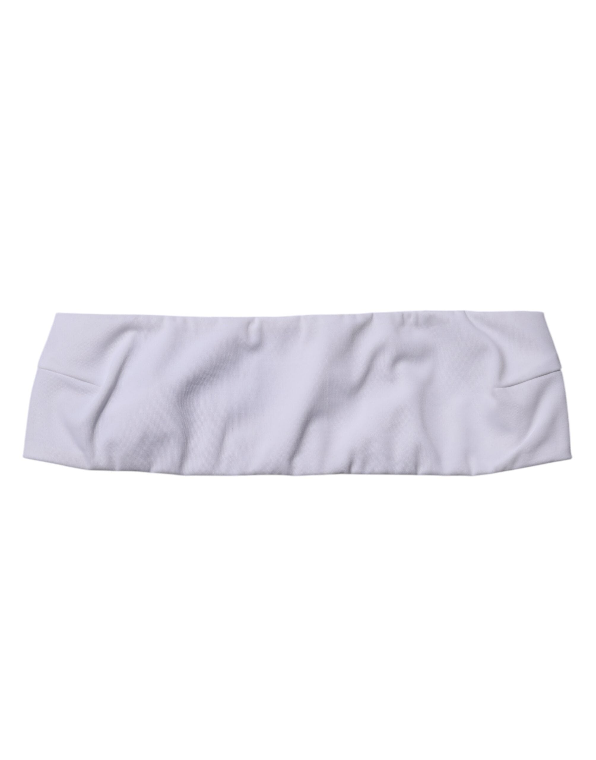 Dolce & Gabbana White Nylon Blend Bandeau Strapless Tube Top