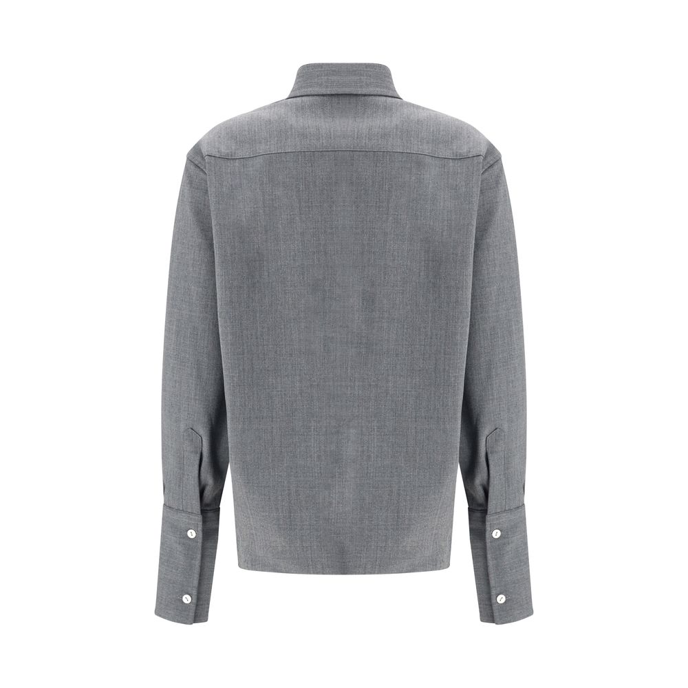 The Latest Gray Wool Shirt