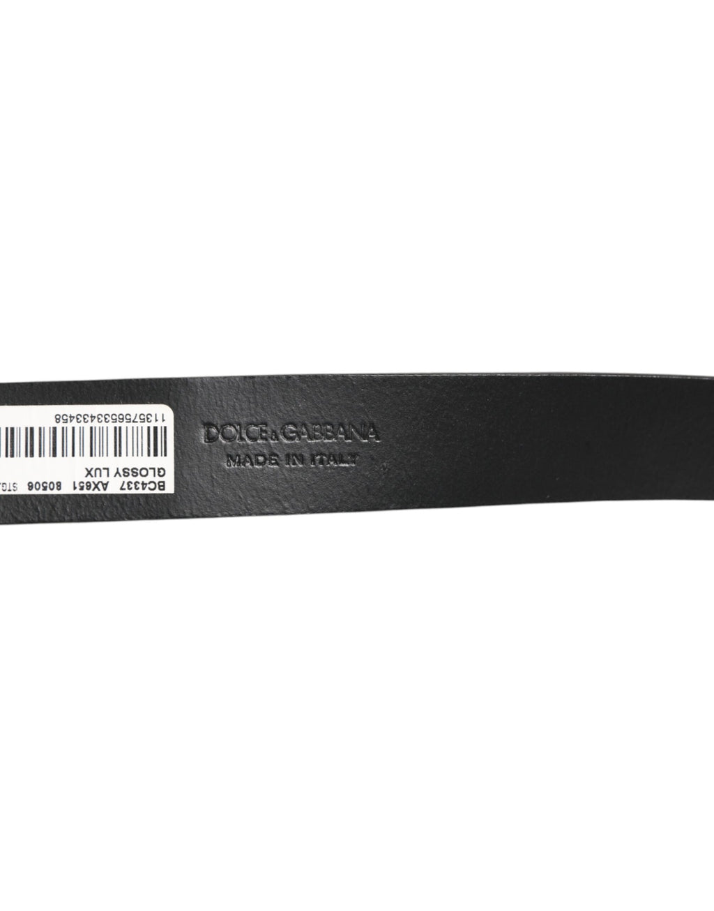 Dolce & Gabbana Brown Glossy Leather Classic Metal Buckle Belt