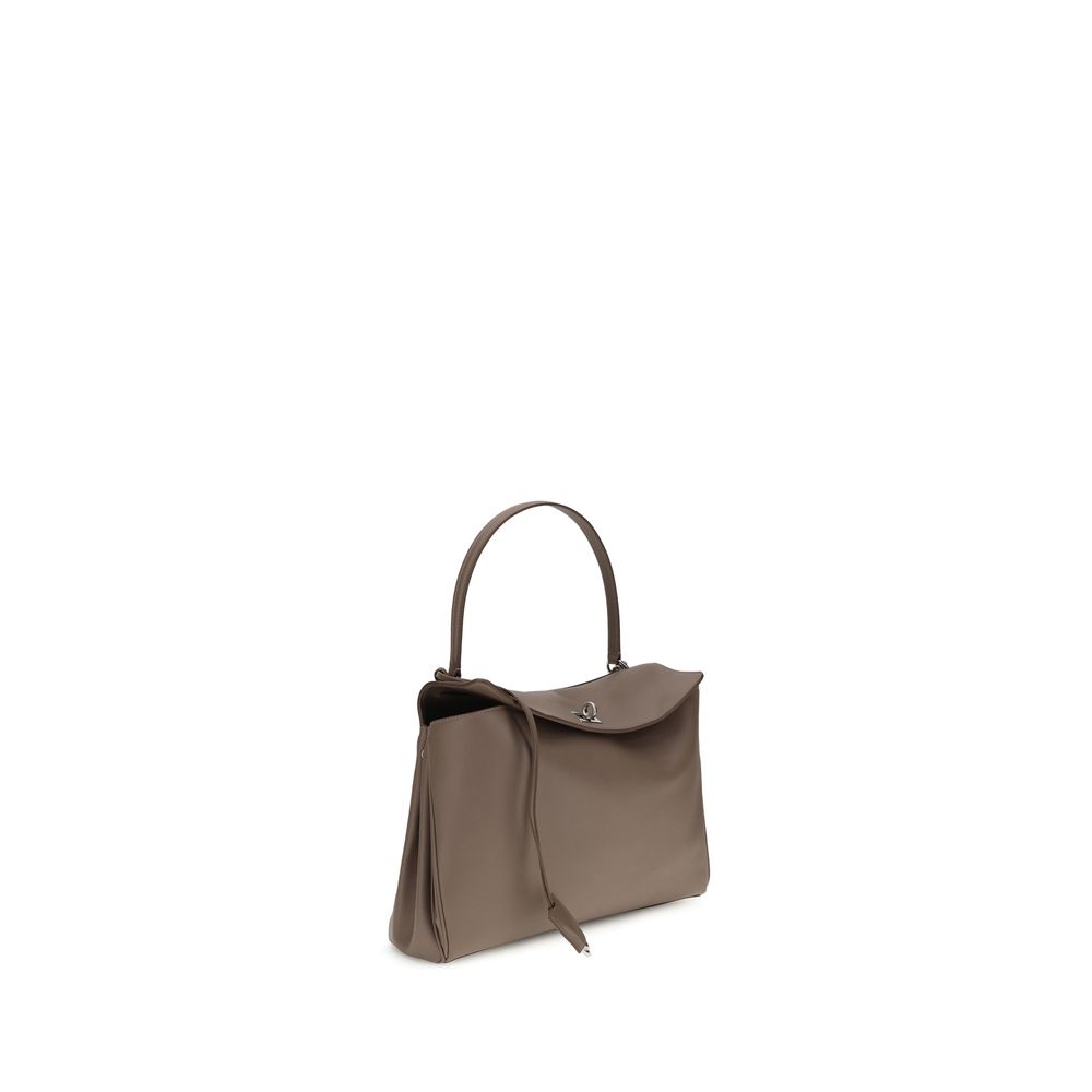 Balenciaga Gray Leather Shoulder Bag