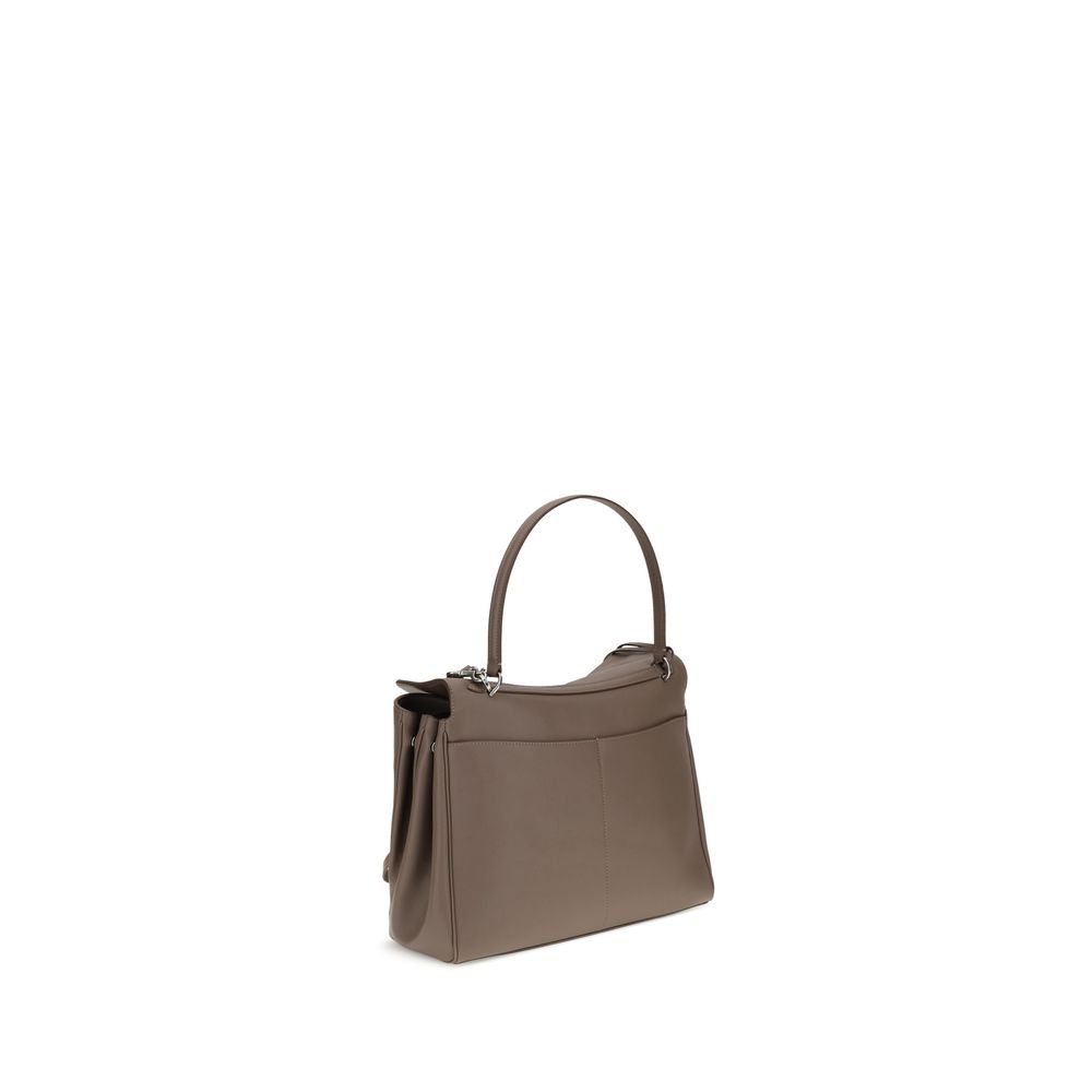 Balenciaga Gray Leather Shoulder Bag