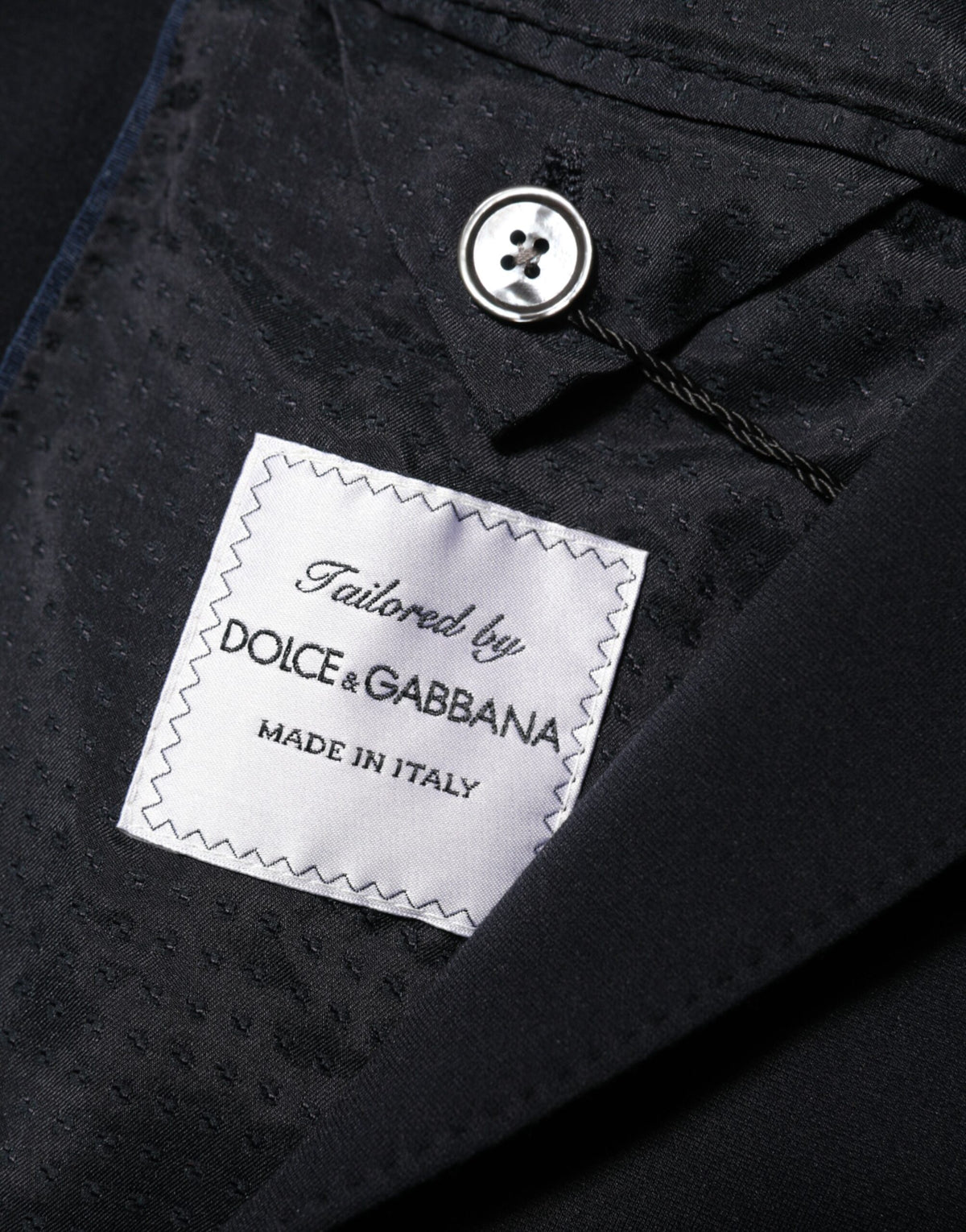 New Dolce & Gabbana Dark Blue 2 Buttons Suit Jacket Blazer