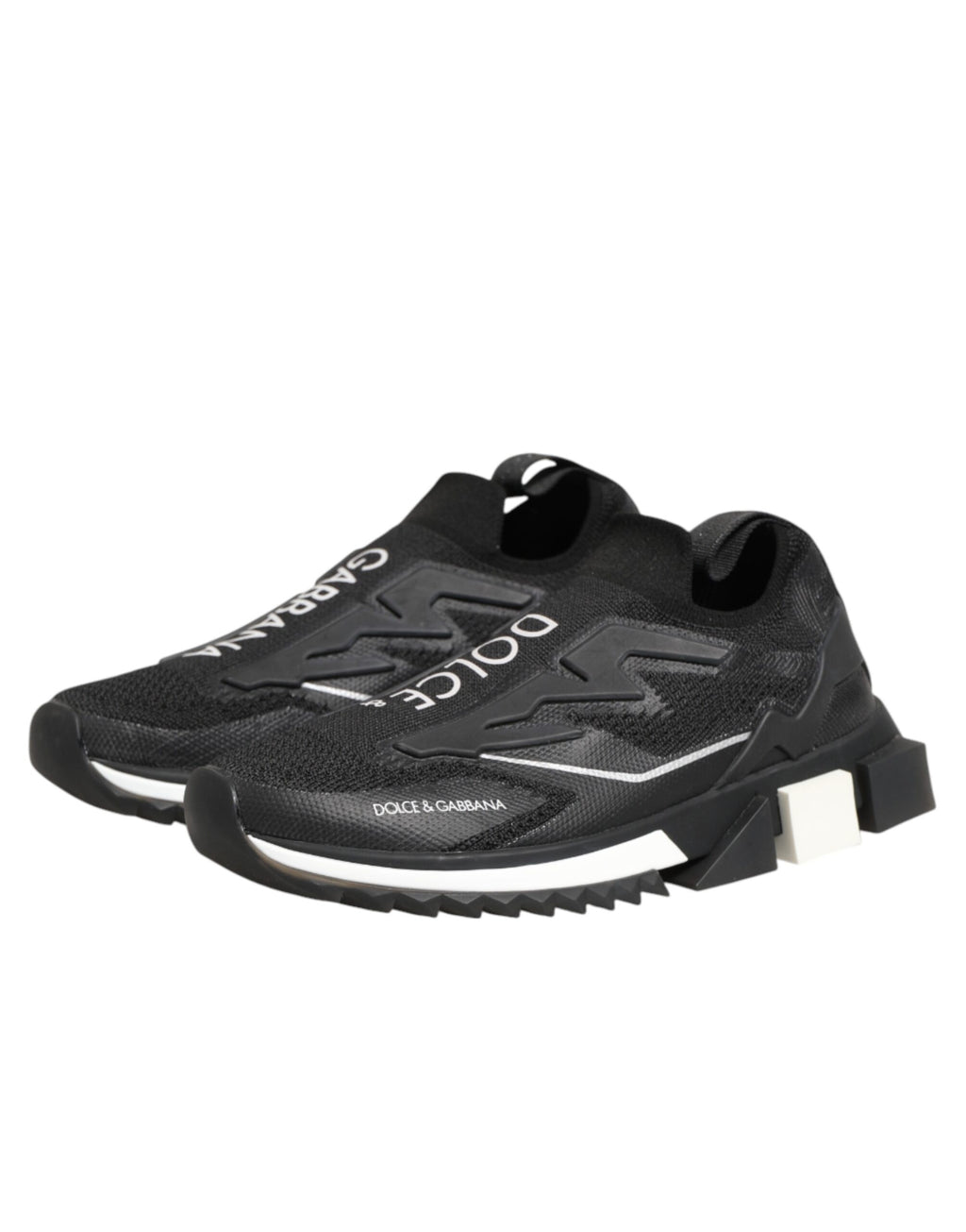 Dolce & Gabbana Black SORRENTO Sport Stretch Sneakers Shoes