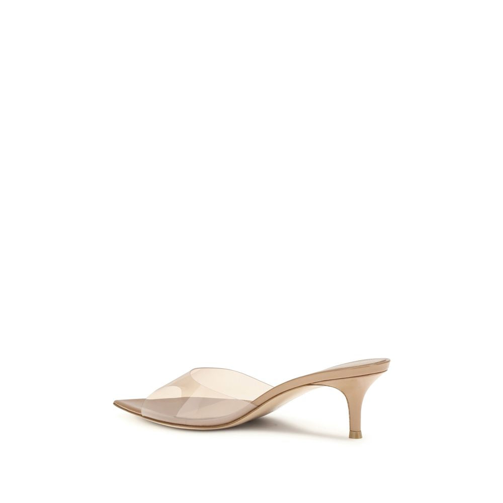 Gianvito Rossi Beige Stiletto Heel Sandals