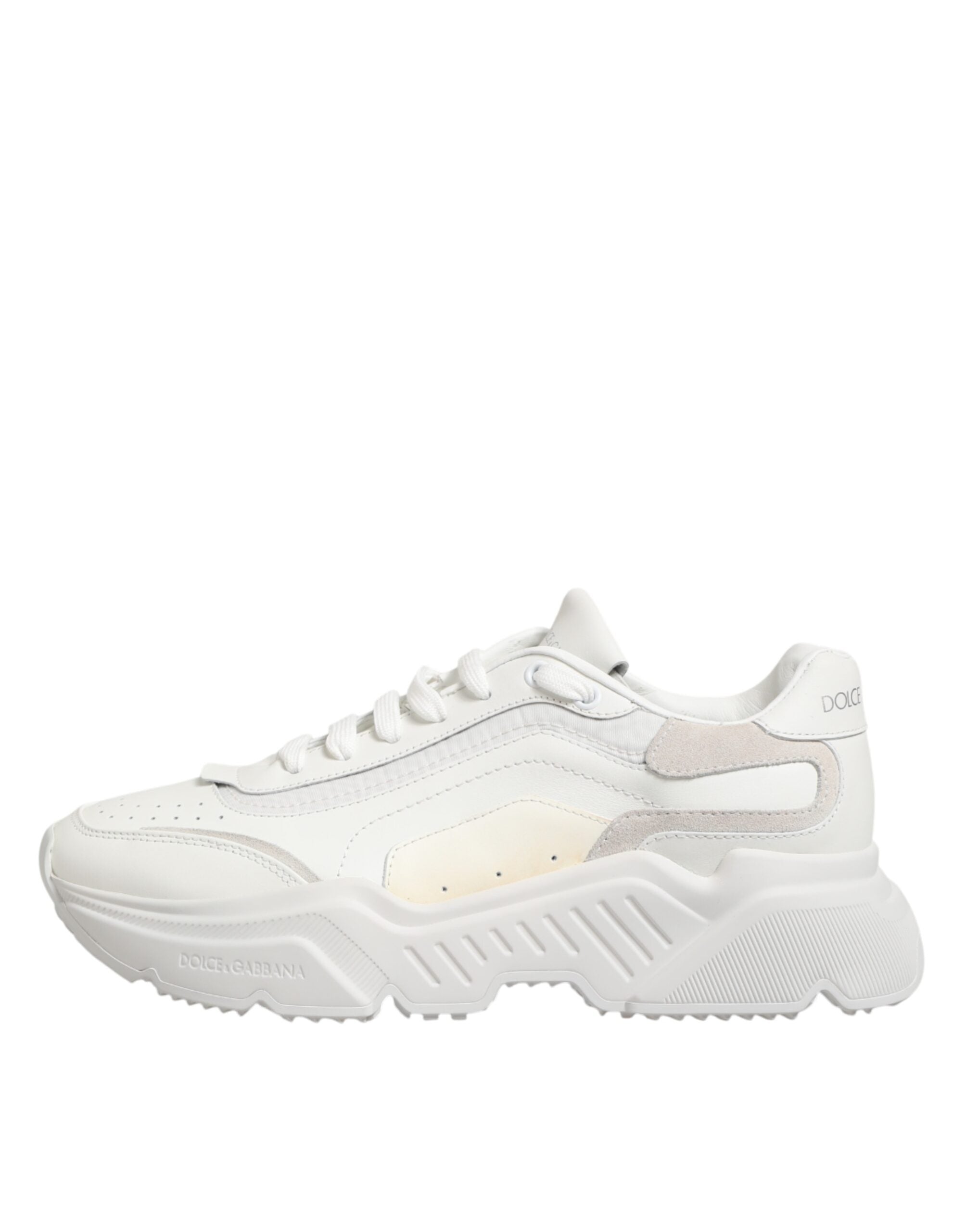Pre-Owned Dolce & Gabbana White Leather Daymaster Low Top Sneakers Shoes