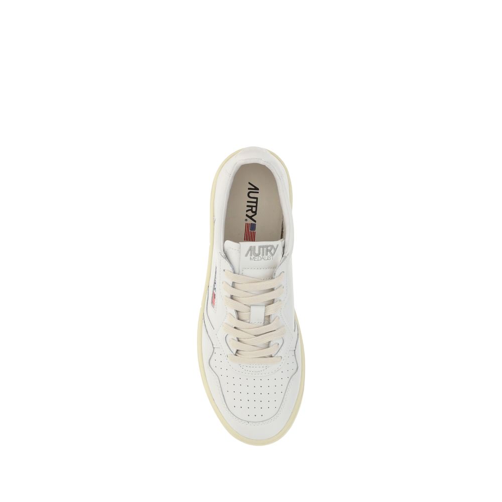 Autry White Leather Sneakers
