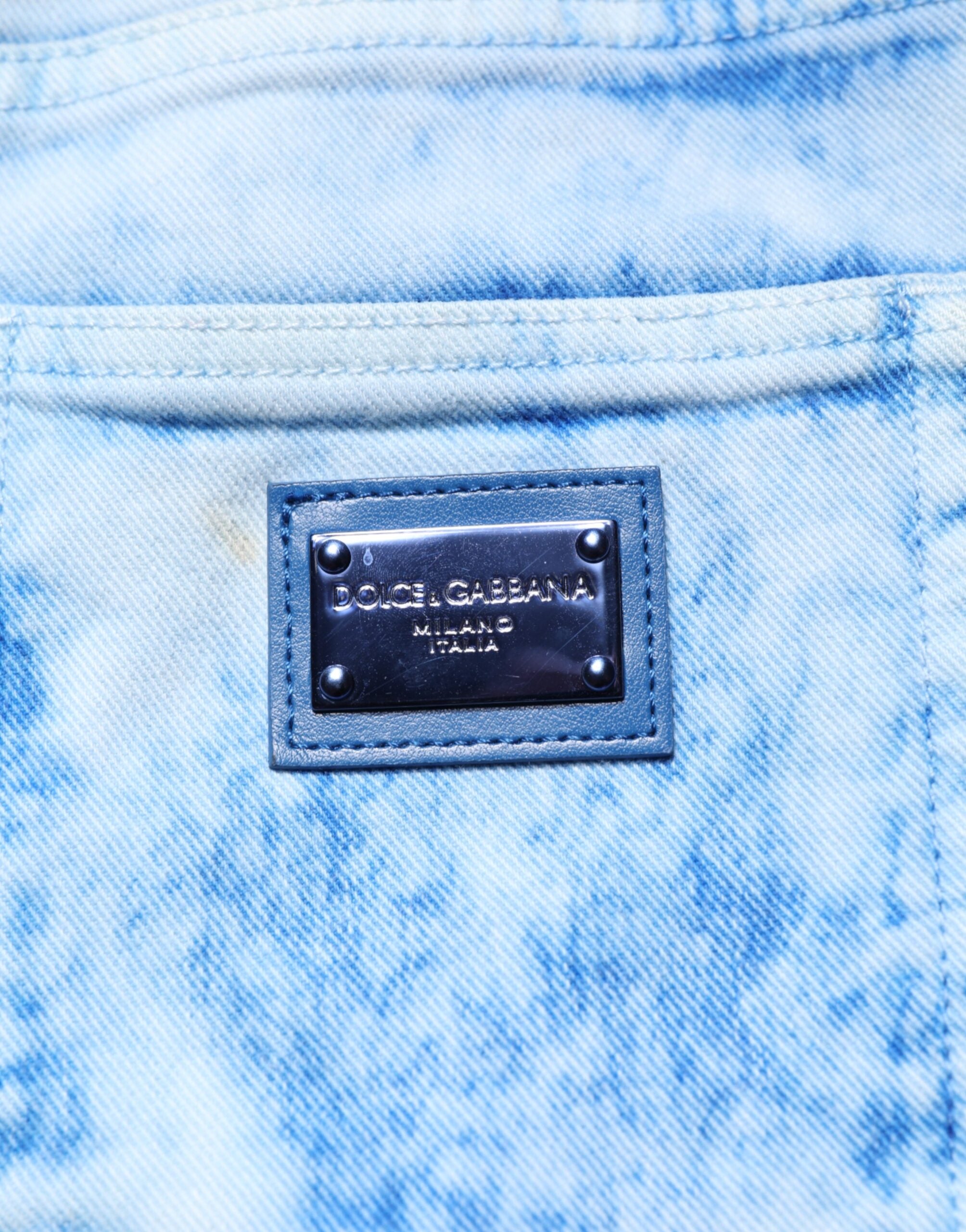 Pre-Owned Dolce & Gabbana Light Blue High Waist Skinny Denim Jeans