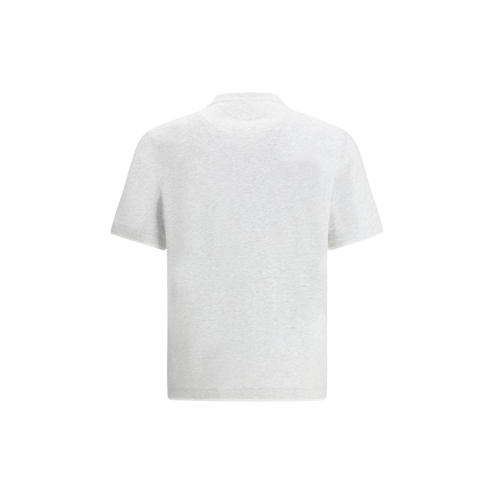 Brunello Cucinelli Gray Cotton T-Shirt