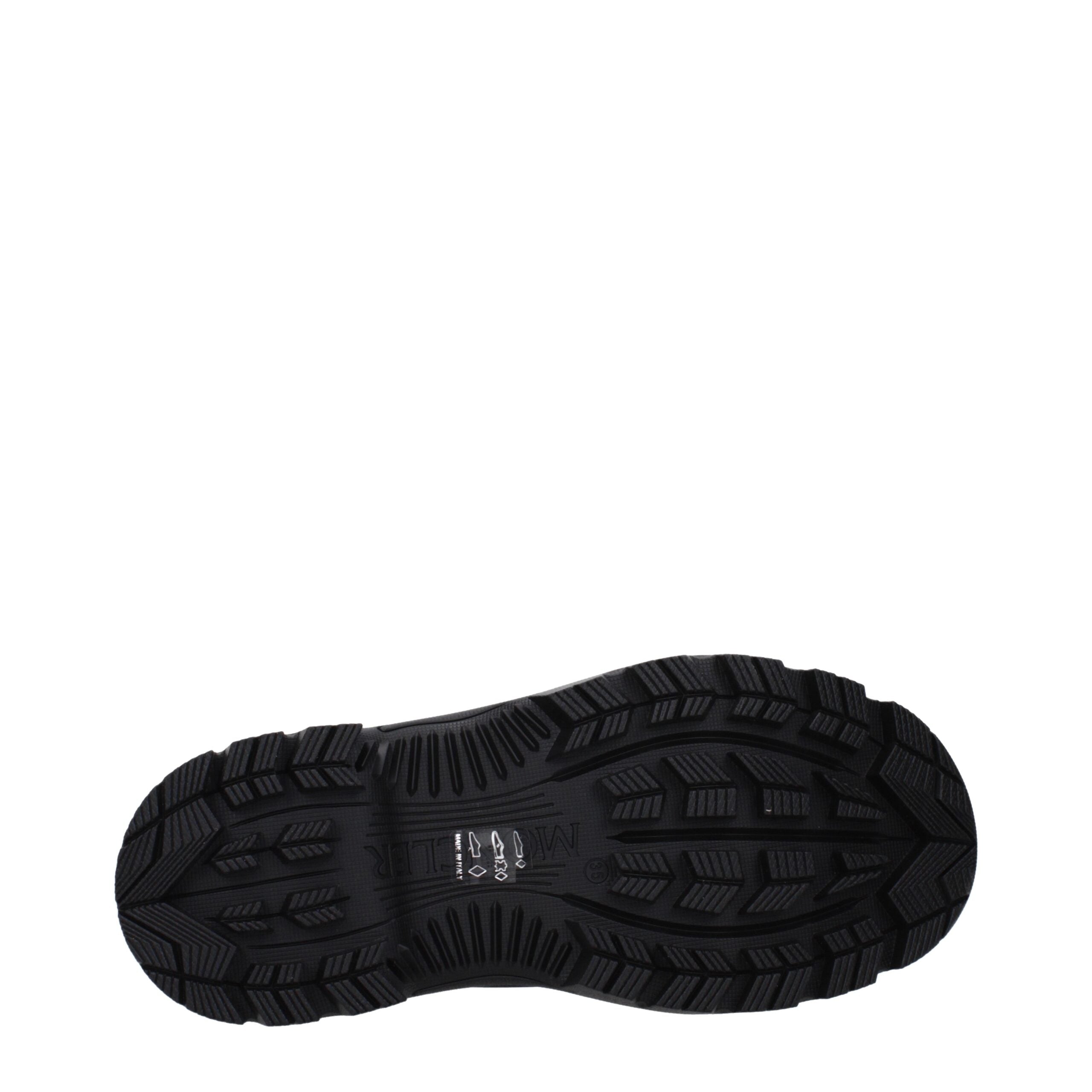 Moncler Black Cotton Ankle Boots